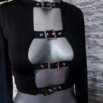 kinky zwarte top S, Kleding | Dames, Zwart, Nieuw, Ophalen of Verzenden, Lange mouw