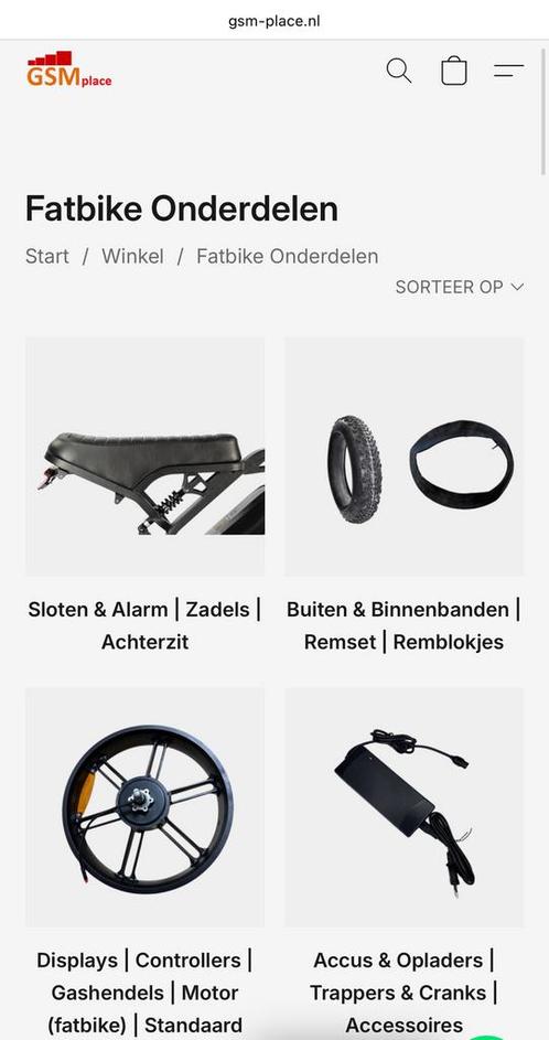 Fatbike Onderdelen | Reparaties | Winkel | Denbosch, Fietsen en Brommers, Brommeronderdelen | Algemeen, Nieuw, Overige typen, Ophalen