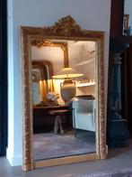Prachtige Grote Antieke Franse Spiegel Kuifspiegel, Ophalen