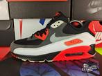 Nike Air Max 90 'Reverse Infrared' EU44 2015, Kleding | Heren, Schoenen, Colosseum 1, 1213 NL Hilversum, Nederland, Zwart, Nike