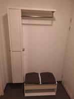 Hoogglans Witte Kapstok met Kast & Schoenenkast, Huis en Inrichting, Ophalen