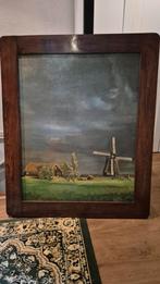Schilderij Molen bij Schermerhorn - Van Kolck 1976, Antiek en Kunst, Kunst | Schilderijen | Klassiek, Ophalen