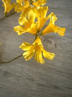 Silk-Ka kunstbloem Dipladenia geel 114 cm, Ophalen of Verzenden, Nieuw, Binnen