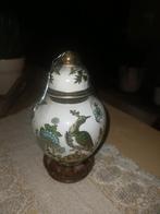 Antieke Chinese cloisonne stijl dekselvaas, Ophalen of Verzenden