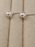 Antiek stijl 925 zilveren oorstekers met parel, Info@SlatsAntiek.nl, Vof Slats Antiek, Ophalen of Verzenden, Zilver