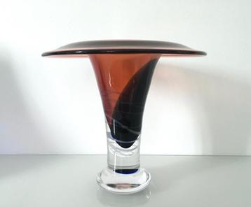 Oranje vaas Aurora Royale + certificaat (Gerard Thomassen) beschikbaar voor biedingen