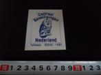 sticker raamsticker centraal beveiligingen nederland uil, Ophalen, Zo goed als nieuw, Bedrijf of Vereniging