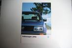 Folder Volkswagen Jetta (08-1986) (101), Nieuw, Volkswagen, Ophalen of Verzenden