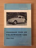 Vraagbaak Volkswagen Kever,Bedr.wagens en Karmann Ghia  1954, Auto diversen, Handleidingen en Instructieboekjes, Ophalen of Verzenden