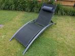 Ligstoel Zonnebed Relaxstoel Inklapbaar Aluminium Textileen, Ophalen, Zo goed als nieuw, Aluminium, Inklapbaar
