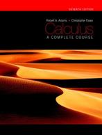 Calculus A Complete Course Seventh Edition 9780321549280, Ophalen of Verzenden, Beta, Gelezen, WO