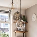 3-in-1 glazen hanglamp JAKOBSBYN / JÄLLBY, Huis en Inrichting, Lampen | Hanglampen, Ophalen, Gebruikt, Glas, Minder dan 50 cm