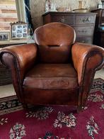 Schapenleren fauteuil uniek model, Huis en Inrichting, Fauteuils, Ophalen, Gebruikt, 75 tot 100 cm