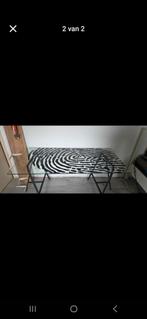 Bureau, glasplaat met losse poten, Ophalen, Gebruikt