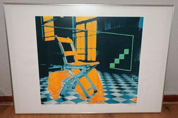 zeer mooi zeefdruk,oplage 83/250 chair.  beschikbaar voor biedingen