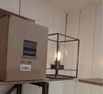 Tafellamp in metalen frame set van 2, Huis en Inrichting, Lampen | Tafellampen, Ophalen of Verzenden, Nieuw, Glas, Minder dan 50 cm