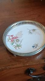 Vintage Dienblad met Gentiaan Motief, Ophalen of Verzenden