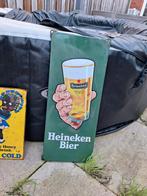 Emaille reclamebord Heineken, Ophalen of Verzenden, Gebruikt, Reclamebord