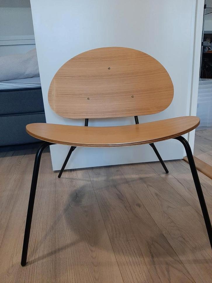 Sostrene Grene Loungestoel - Houten Design, Huis en Inrichting, Stoelen, Gebruikt, Eén, Hout, Metaal, Bruin, Ophalen