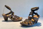 Art design slingback sandalen hoge hak zwart grijs bruin 37, Kleding | Dames, Schoenen, Art, Ophalen of Verzenden, Schoenen met hoge hakken