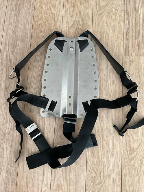 RVS backplatemet single tankadapter, Watersport en Boten, Duiken, Nieuw, Ophalen of Verzenden