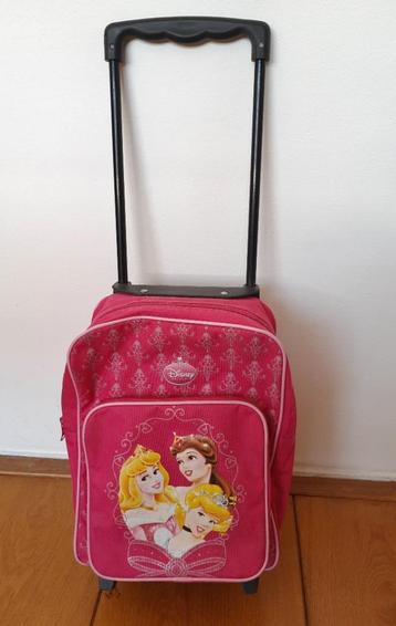 Roze rolkoffertje en/of rugtas - Disney prinsessen beschikbaar voor biedingen