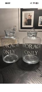 Riviera Maison voorraadpotten, NIEUW!, Ophalen, Overige typen, Nieuw, Glas