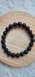 Edelsteenarmband met Zwarte Onyx, Sieraden, Tassen en Uiterlijk, Armbanden, Zwart, Nieuw, Ophalen of Verzenden, Elastiek