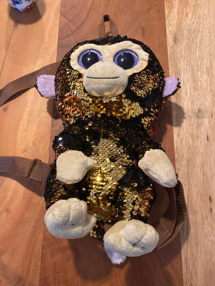 Ty Rugzak Aap - Zo Goed Als Nieuw!, Sieraden, Tassen en Uiterlijk, Tassen | Rugtassen, Zo goed als nieuw, Overige merken, Minder dan 25 cm