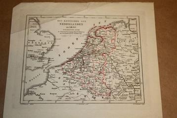 Antieke kaart - Koningrijk der Nederlanden in 1830 - Witkamp beschikbaar voor biedingen