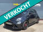 Fiat 500 C 1.4 T-Jet Abarth 595 Pista Cabrio *navi *17 inch, Auto's, Voorwielaandrijving, Gebruikt, Zwart, 4 cilinders
