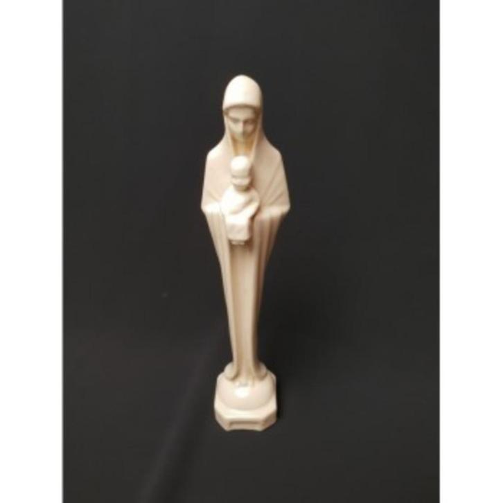 # Wit geglazuurd beeld Madonna met Kind G. Antheunis ca 1930, Antiek en Kunst, Antiek | Religie, Ophalen