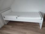Eenpersoons Ikea bed incl. matras, lattenbodem en zijsteun, Ophalen, Eenpersoons, Wit, Zo goed als nieuw