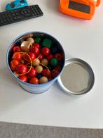 Mooie Oude Houten Kralen in Blik, Ophalen of Verzenden, Gebruikt, Kraal