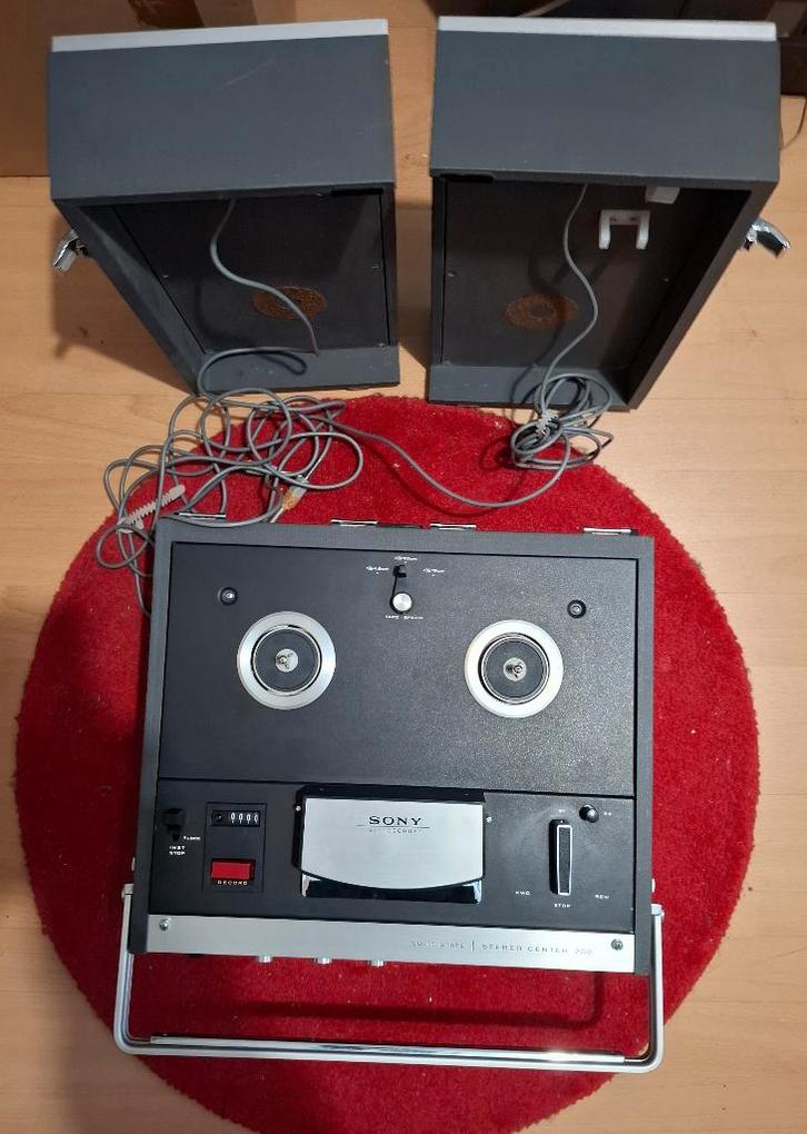 Sony tc-230 tape-recorder, Audio, Tv en Foto, Bandrecorders, Bandrecorder, Met stofkap, Ophalen
