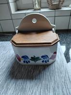 Boerenbont zoutpot, handig voor tuperware spullen, Ophalen, Overige typen, Zo goed als nieuw, Aardewerk
