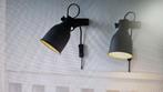 Wandspot klemspot Hektar Ikea metaal donkergrijs 2 st. nieuw, Huis en Inrichting, Ophalen, Nieuw, Metaal of Aluminium, Plafondspot of Wandspot