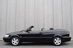 Saab 9-3 Cabrio 2.0T 154pk Automaat S Zwart Leder | ECC | Tr, Auto's, Oldtimers, Zwart, 4 stoelen, Zwart, Leder