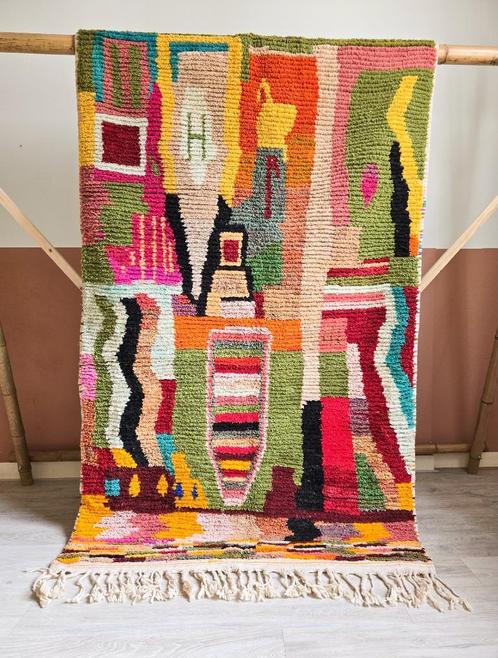 Berber vloerkleed azilal Marokkaans tapijt puur wol 260x150, Huis en Inrichting, Stoffering | Tapijten en Kleden, Nieuw, 150 tot 200 cm