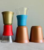 Nespresso Pixie en Bormioli thee- koffie-glazen siliconen, Huis en Inrichting, Keuken | Servies, Glas of Glazen, Ophalen of Verzenden