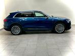 Audi e-tron 55 quattro advanced 95 kWh S.O.H. accu 100% 1st, Auto's, Oldtimers, Automaat, Blauw, 360 pk, Leder