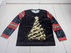 Trui met kerstprint van Lucies Boutique, Kleding | Dames, Truien en Vesten, Lucies Boutique, Zwart, Maat 46/48 (XL) of groter