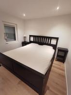 IKEA Hemnes Bedframe 180x200 zwart, Huis en Inrichting, Slaapkamer | Bedden, Ophalen, Gebruikt, Zwart, Tweepersoons