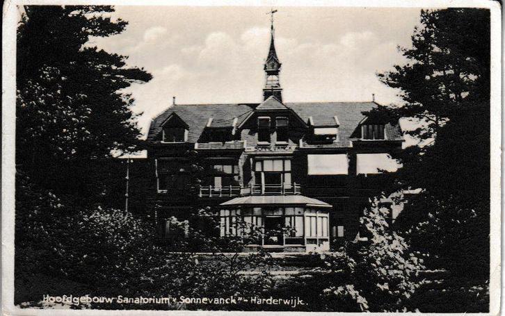 HARDERWIJK - HOOFDGEBOUW SANATORIUM SONNEVACK, Verzamelen, Ansichtkaarten | Nederland, Gelopen, Gelderland, 1940 tot 1960, Ophalen of Verzenden