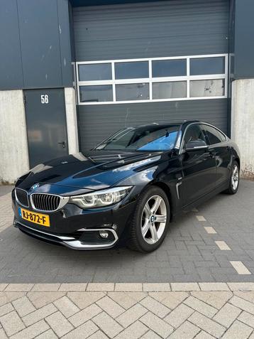 BMW 4-Serie Gran Coupe AUT 2017 Zwart Luxury line beschikbaar voor biedingen