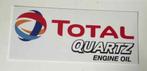 TOTAL Quartz -  reclamebordje 36x15, Ophalen of Verzenden, Zo goed als nieuw, Auto's