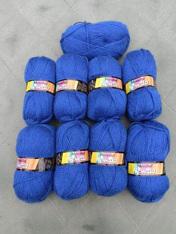 NEVEDA Mondial blauw wol garen 100 gram per bol (KW20) beschikbaar voor biedingen