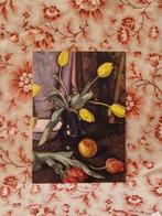 Anschtkaart. "Donkere vaas- tulpen/witte schaal/fruit"., Huis en Inrichting, Woonaccessoires | Overige, Verzenden, Nieuw