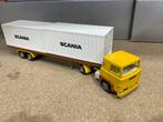 TEKNO SCANIA 141 CONTAINER TRANSPORT, Hobby en Vrije tijd, Modelauto's | 1:50, Ophalen of Verzenden, Zo goed als nieuw, Bus of Vrachtwagen