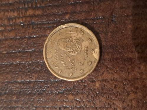 20 cent euromunt Cervantes (Spanje), Postzegels en Munten, Munten | België, Ophalen of Verzenden